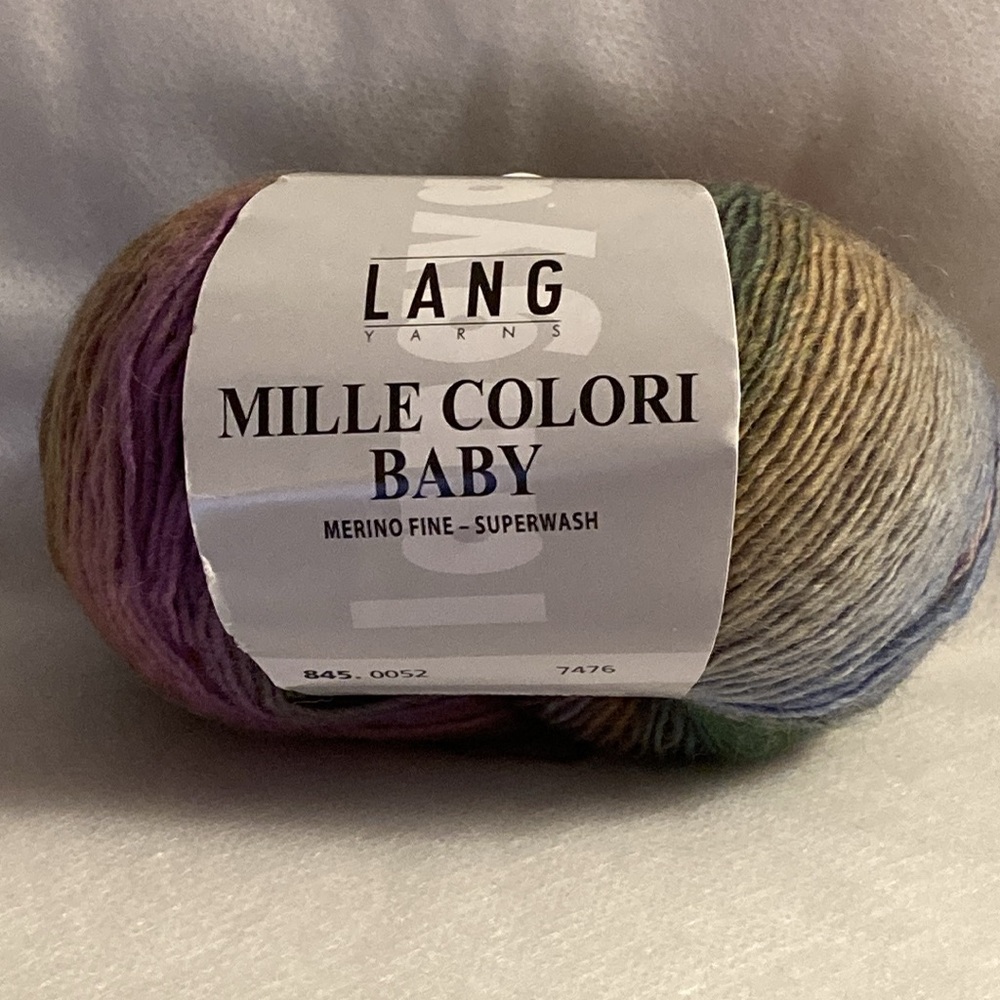 NWOT - Lang Yarns Mille Colori Baby Merino Fine - Superwash - Nebula #845.0052